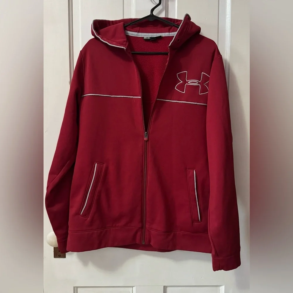 Under Armour Red Jacket with White Trim